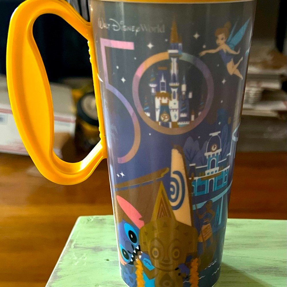Disney Resort Travel Mug - Walt Disney World 50th Anniversary - NWOT